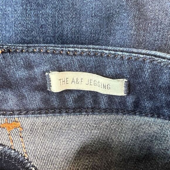 Abercrombie & Fitch Jegging Dark Wash Stretch Jeans Womens Size 26x29 Low Rise - Picture 7 of 9